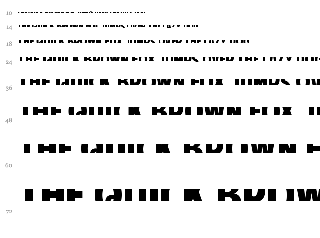 American Purpose font waterfall